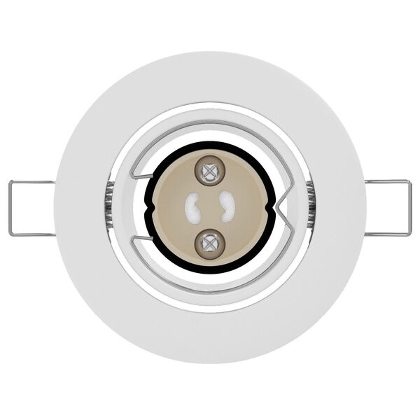 vidaXL Spotlights με προβολείς 6 pcs Λευκό 9 x 9 εκ. Μέταλλο