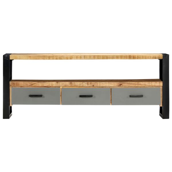 vidaXL Έπιπλο Τηλεόρασης 130 x 30 x 50 εκ. από Μασίφ Ξύλο Μάνγκο