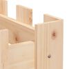 vidaXL Ζαρντινιέρα Υπερυψωμένη Σχ Φράχτη 200 x 30 x 30 εκ. Μασίφ Πεύκο