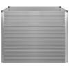 vidaXL Ζαρντινιέρα Ψηλή Γκρι 100 x 100 x 77εκ. από Γαλβανισμένο Χάλυβα