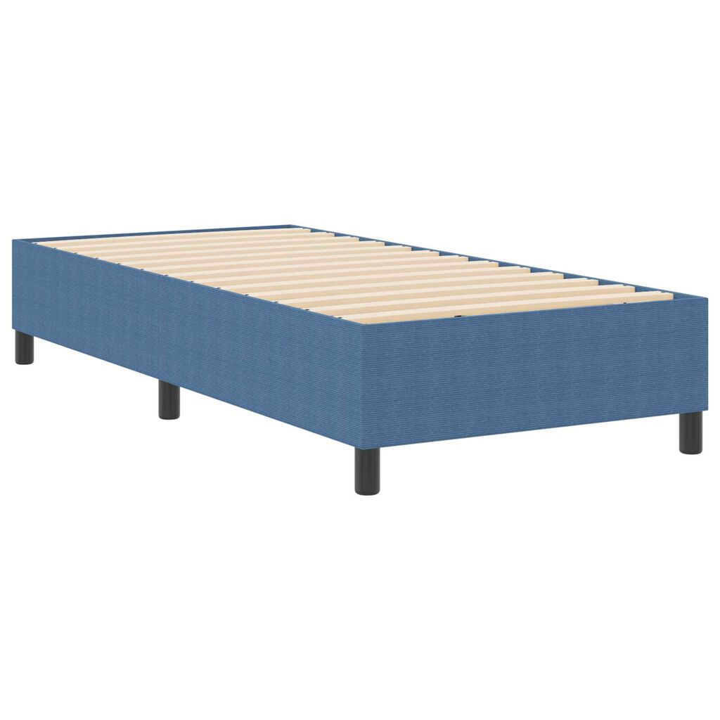 vidaXL Κρεβάτι με ελατήρια Μπλε 90 x 200 cm Βελούδο