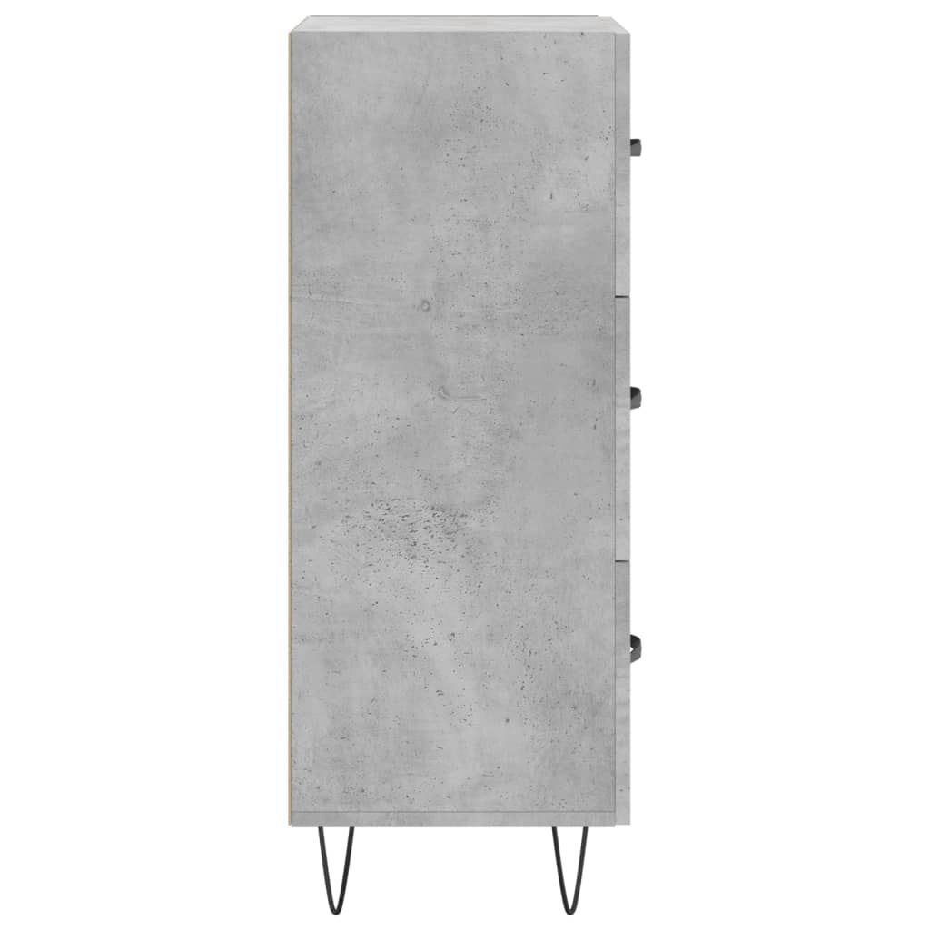 vidaXL Ντουλάπι Γκρι Σκυροδέματος 34,5x34x90 εκ. Επεξεργασμένο Ξύλο