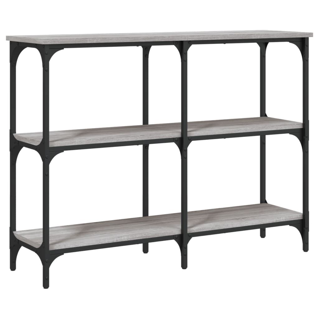 vidaXL Τραπέζι Κονσόλα Γκρι Sonoma 100x29x75 εκ. Επεξεργασμένο Ξύλο