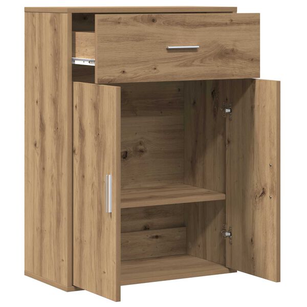 vidaXL Πλαϊνό γραφείο artisan δρυς 79 x 38 x 80 εκ. Επεξεργασμένο ξύλο