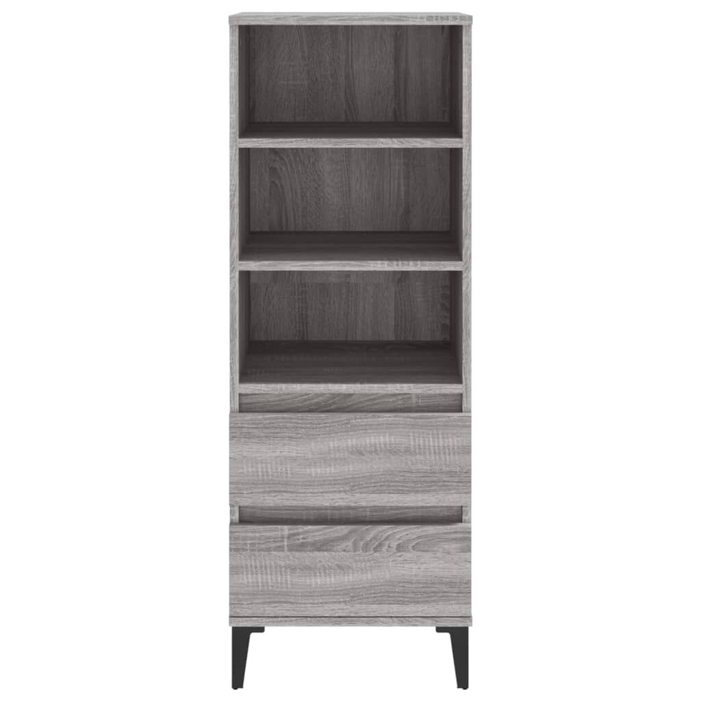 vidaXL Ντουλάπι Γκρι Sonoma 40x36x110 εκ. από Επεξεργασμένο Ξύλο