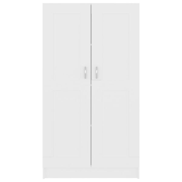 vidaXL Βιβλιοθήκη Λευκή 82,5 x 30,5 x 150 εκ. Επεξ. Ξύλο