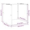 Ράφι για καυσόξυλα vidaXL 40x40x40 cm Ατσάλι σκληρυθέν στον αέρα