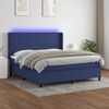 vidaXL &Kappa;&rho;&epsilon;&beta;ά&tau;&iota; Boxspring &mu;&epsilon; &Sigma;&tau;&rho;ώ&mu;&alpha; & LED &Mu;&pi;&lambda;&epsilon; 180x200 &epsilon;&kappa;. &Upsilon;&phi;&alpha;&sigma;&mu;ά&tau;&iota;&nu;&omicron;