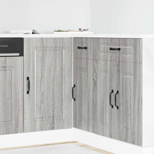 vidaXL ντουλάπι βάσης κουζίνας Kalmar Γκρι sonoma Επεξεργασμένο Ξύλο