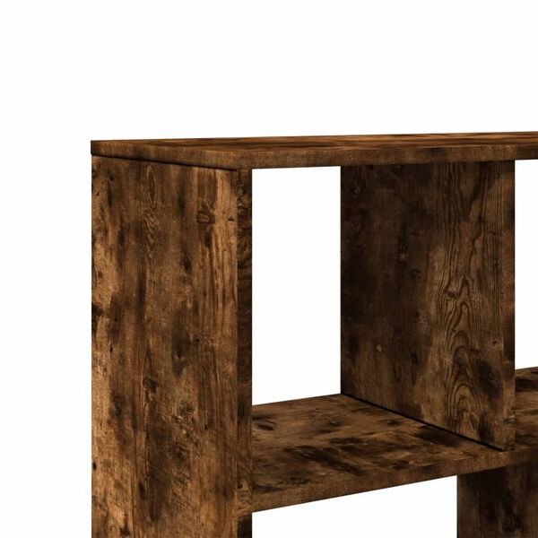 vidaXL Βιβλιοθήκη Καπνιστή Δρυς 100x33x156,5εκ. από Επεξεργασμένο Ξύλο