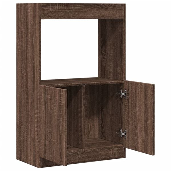 vidaXL Ντουλάπι Καφέ Δρυς 63x33x100 εκ. από Επεξεργασμένο Ξύλο