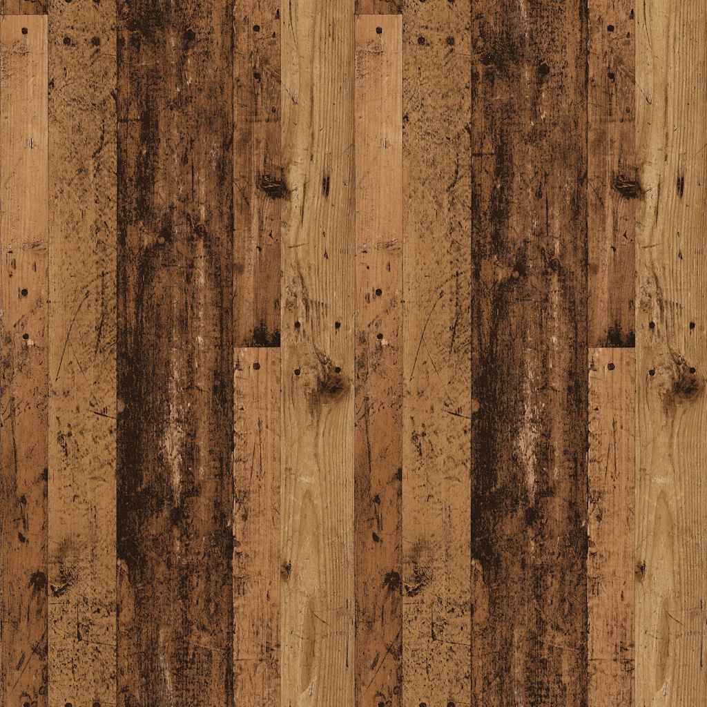 vidaXL Ράφι Τοίχου για CD Παλιό Ξύλο 100 x 18 x 18 εκ. από Μοριοσανίδα