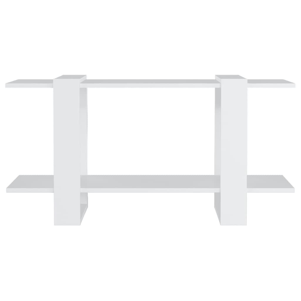 vidaXL Βιβλιοθήκη Ραφιέρα Λευκή 100 x 30 x 51 εκ. Επεξεργασμένο Ξύλο