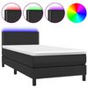 vidaXL &Kappa;&rho;&epsilon;&beta;ά&tau;&iota; Boxspring &mu;&epsilon; &Sigma;&tau;&rho;ώ&mu;&alpha; & LED &Mu;&alpha;ύ&rho;&omicron; 100x200 &epsilon;&kappa;. &Sigma;&upsilon;&nu;&theta;. &Delta;έ&rho;&mu;&alpha;