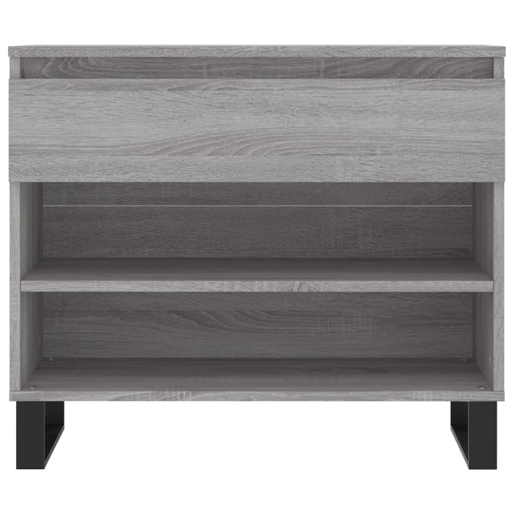 vidaXL Παπουτσοθήκη Γκρι Sonoma 70x36x60 εκ. από Επεξεργασμένο Ξύλο