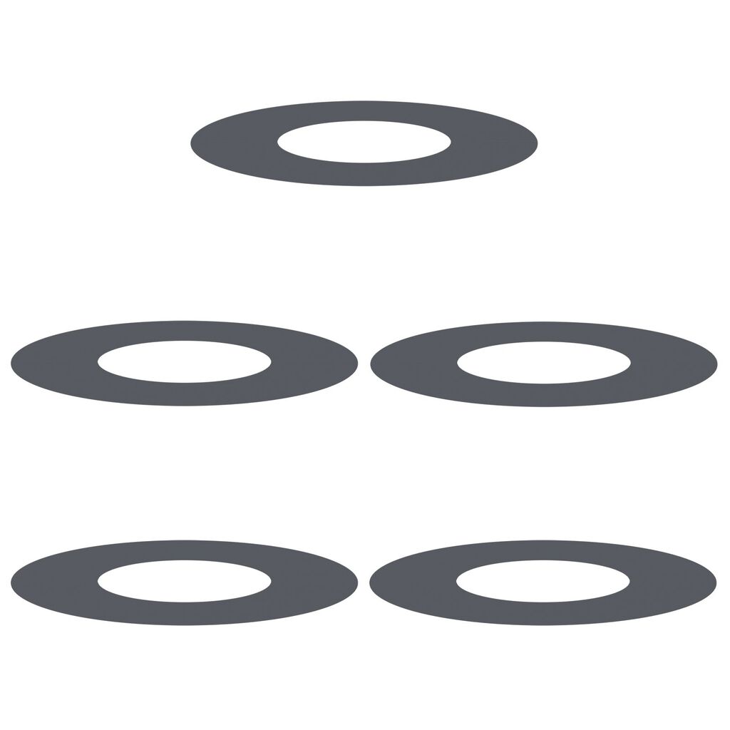 vidaXL Φλατ Δαχτυλίδια Δέντρων 5 pcs Ανθρακί Ø30 / 60 εκ. Ατσάλι