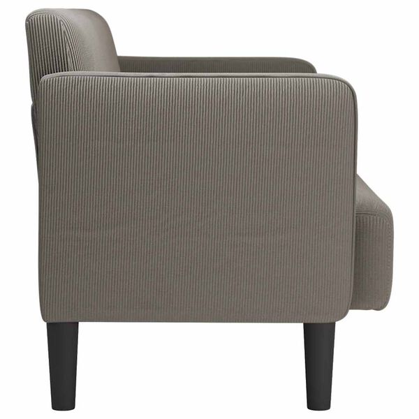 vidaXL &kappa;&alpha;&nu;&alpha;&pi;έ&sigmaf; Loveseat &alpha;&nu;&omicron;&iota;&chi;&tau;ό &gamma;&kappa;&rho;&iota; 109 cm Corduroy ύ&phi;&alpha;&sigma;&mu;&alpha;