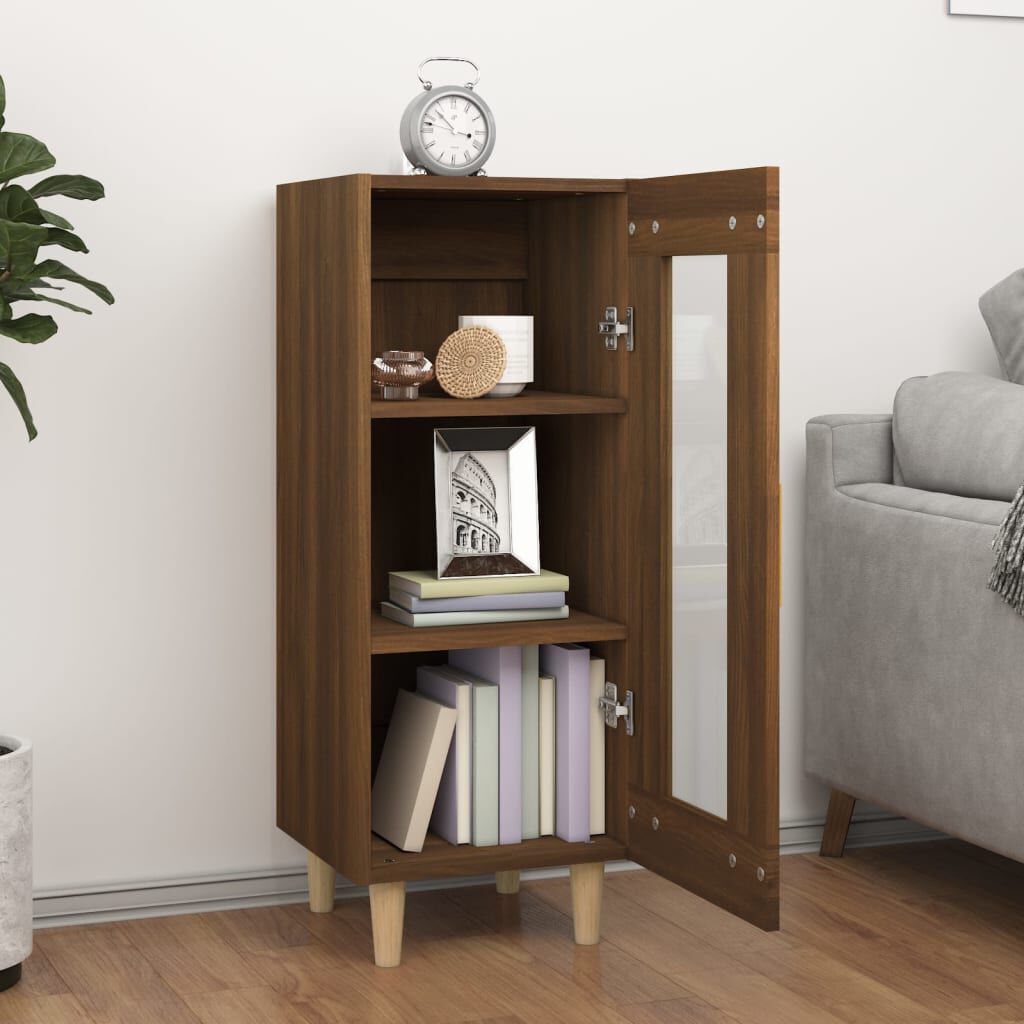 vidaXL Ντουλάπι Καφέ Δρυς 34,5 x 34 x 90 εκ. Επεξεργασμένο Ξύλο