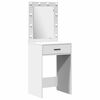 vidaXL Τραπέζι περιποίησης με συρτάρι 2 pcs Λευκό 50 x 41 x 135 εκ