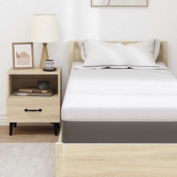 vidaXL Στρώματα Λευκό 70 x 200 cm 100% ύφασμα πολυεστέρα με τζακάρ