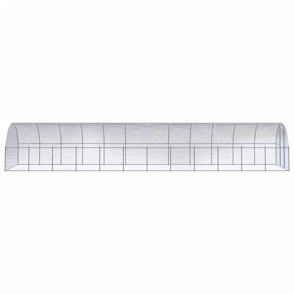 vidaXL Κοτέτσι Εξωτερικού Χώρου 3 x 12 x 2 μ. από Γαλβανισμένο Χάλυβα