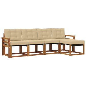 vidaXL &Sigma;&epsilon;&iota;&rho;ά &Kappa;&alpha;&nu;&alpha;&pi;έ &Epsilon;&xi;&omega;&tau;&epsilon;&rho;&iota;&kappa;&omicron;ύ &mu;&epsilon; &mu;&alpha;&xi;&iota;&lambda;ά&rho;&iota; 5 pcs &Phi;&upsilon;&sigma;&iota;&kappa;ό &kappa;&alpha;&iota; &Mu;&pi;&epsilon;&zeta;