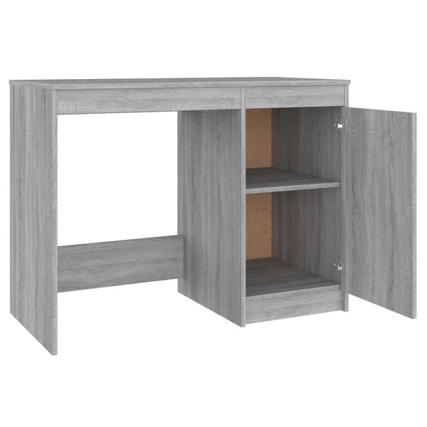 vidaXL Γραφείο Γκρι Sonoma 100x50x76 εκ. από Επεξεργασμένο Ξύλο