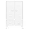vidaXL Ντουλάπα Βιομηχανική Λευκή 67 x 35 x 107 εκ. Ατσάλινη