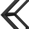 vidaXL Ράφι για καυσόξυλα Μαύρο 50x25x50 εκ. Ατσάλι ψυχρής έλασης