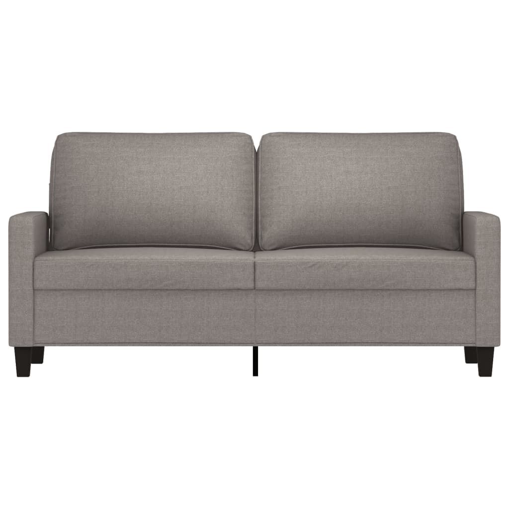 vidaXL Καναπές Διθέσιος Taupe 140 εκ. Υφασμάτινος