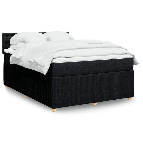 vidaXL &Kappa;&rho;&epsilon;&beta;ά&tau;&iota; Boxspring &mu;&epsilon; &Sigma;&tau;&rho;ώ&mu;&alpha; &Mu;&alpha;ύ&rho;&omicron; 160x200 &epsilon;&kappa;. &Upsilon;&phi;&alpha;&sigma;&mu;ά&tau;&iota;&nu;&omicron;