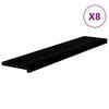 vidaXL &Pi;&alpha;&tau;ά&kappa;&iota;&alpha; &Sigma;&kappa;ά&lambda;&alpha;&sigmaf; 8 &tau;&epsilon;&mu;. &Kappa;&alpha;&phi;έ-&Mu;&alpha;ύ&rho;&omicron; 120x30x2 cm &Xi;ύ&lambda;&omicron; &Delta;&rho;&upsilon;ό&sigmaf;