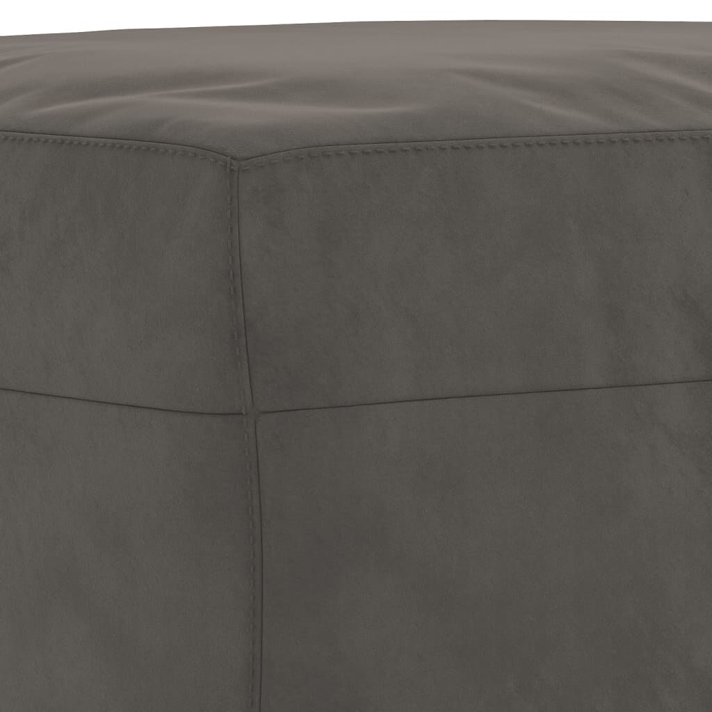 vidaXL Πάγκος Σκούρο Γκρι 100x35x41 εκ. Βελούδινος
