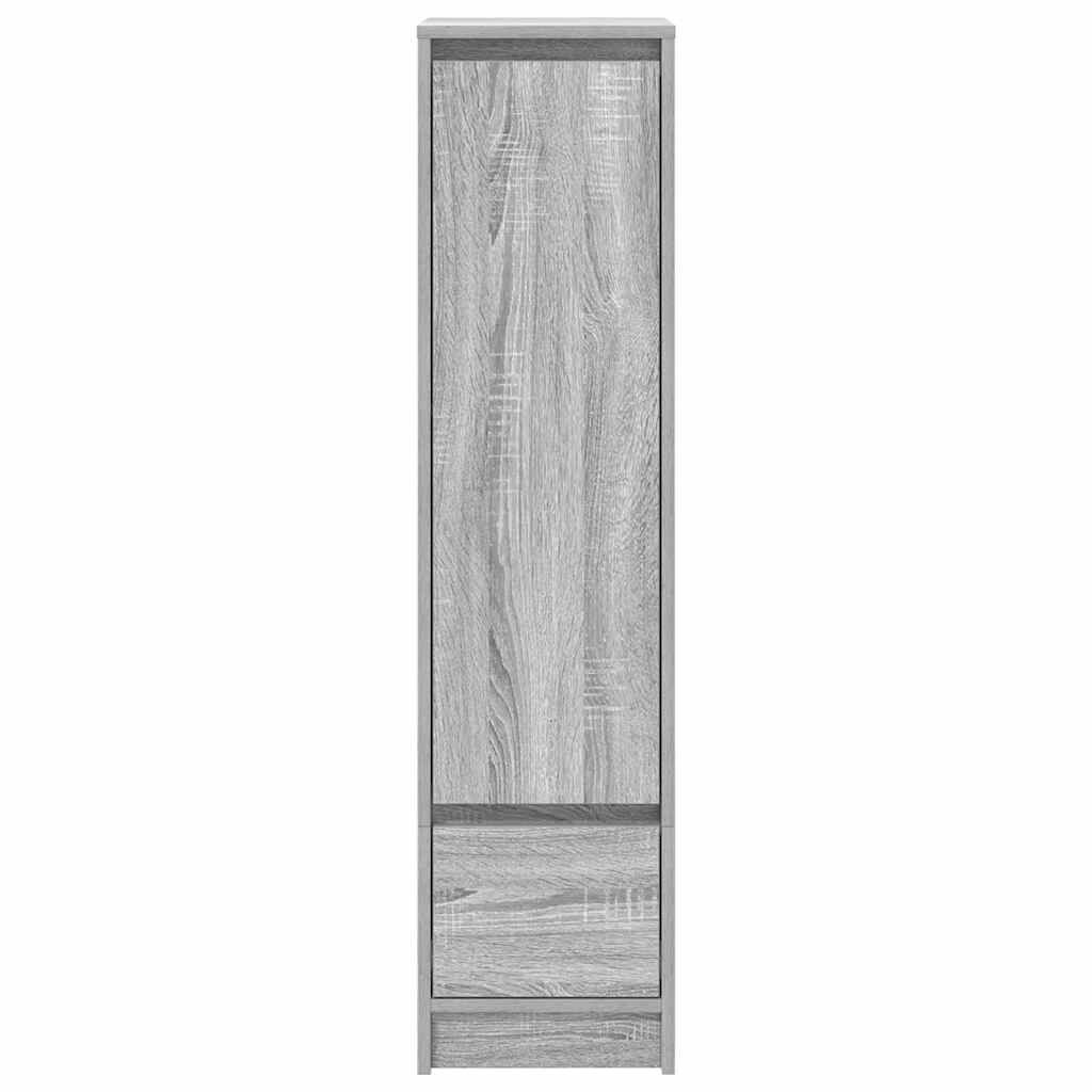 vidaXL Ντουλάπι Γκρι Sonoma 29,5x34x119,5 εκ. Επεξεργασμένο Ξύλο