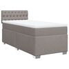 vidaXL &Kappa;&rho;&epsilon;&beta;ά&tau;&iota; Boxspring &mu;&epsilon; &Sigma;&tau;&rho;ώ&mu;&alpha; Taupe 80x200 &epsilon;&kappa;. &Upsilon;&phi;&alpha;&sigma;&mu;ά&tau;&iota;&nu;&omicron;