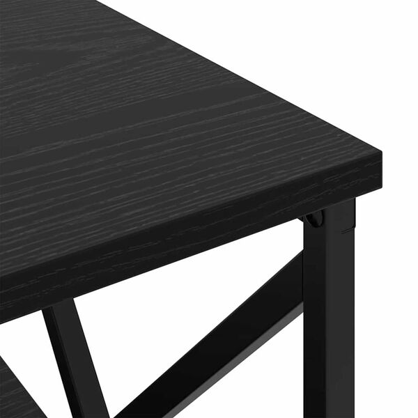 vidaXL Κομοδίνο Μαύρη δρυς 41.5 x 40.5 x 55 εκ. Επεξεργασμένο ξύλο