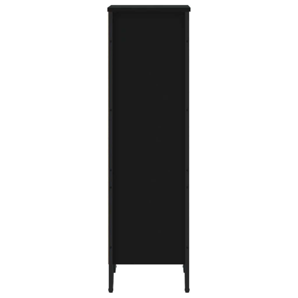vidaXL Βιβλιοθήκη Μαύρη 50x31x106 εκ. από Επεξεργασμένο Ξύλο