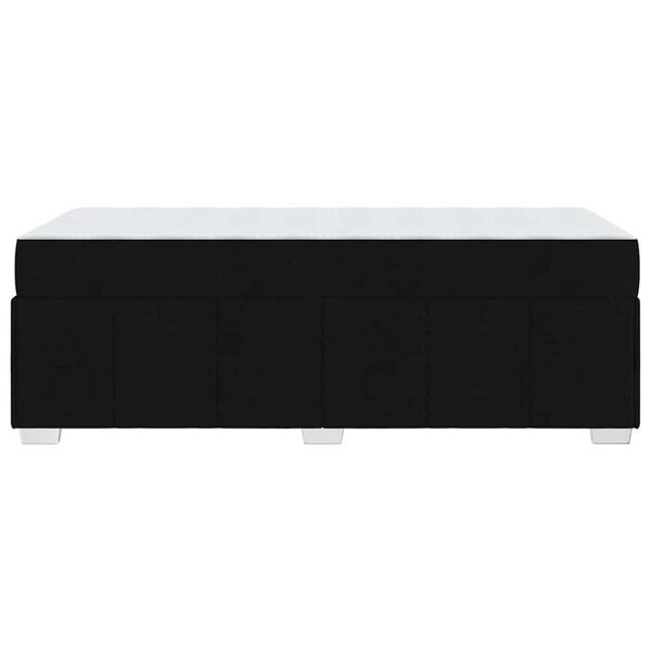 vidaXL Σκελετός Κρεβατιού με στρώμα Μαύρο 90 x 200 cm ύφασμα