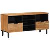 vidaXL Ντουλάπα Τηλεόρασης Καφέ 100 x 33.5 x 46 εκ Μασίφ ξύλο ακακίας