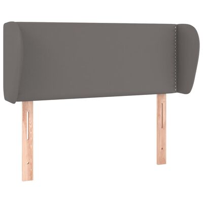 vidaXL Κεφαλάρι με Πτερύγια Γκρι 103x23x78/88 εκ. Συνθετικό Δέρμα