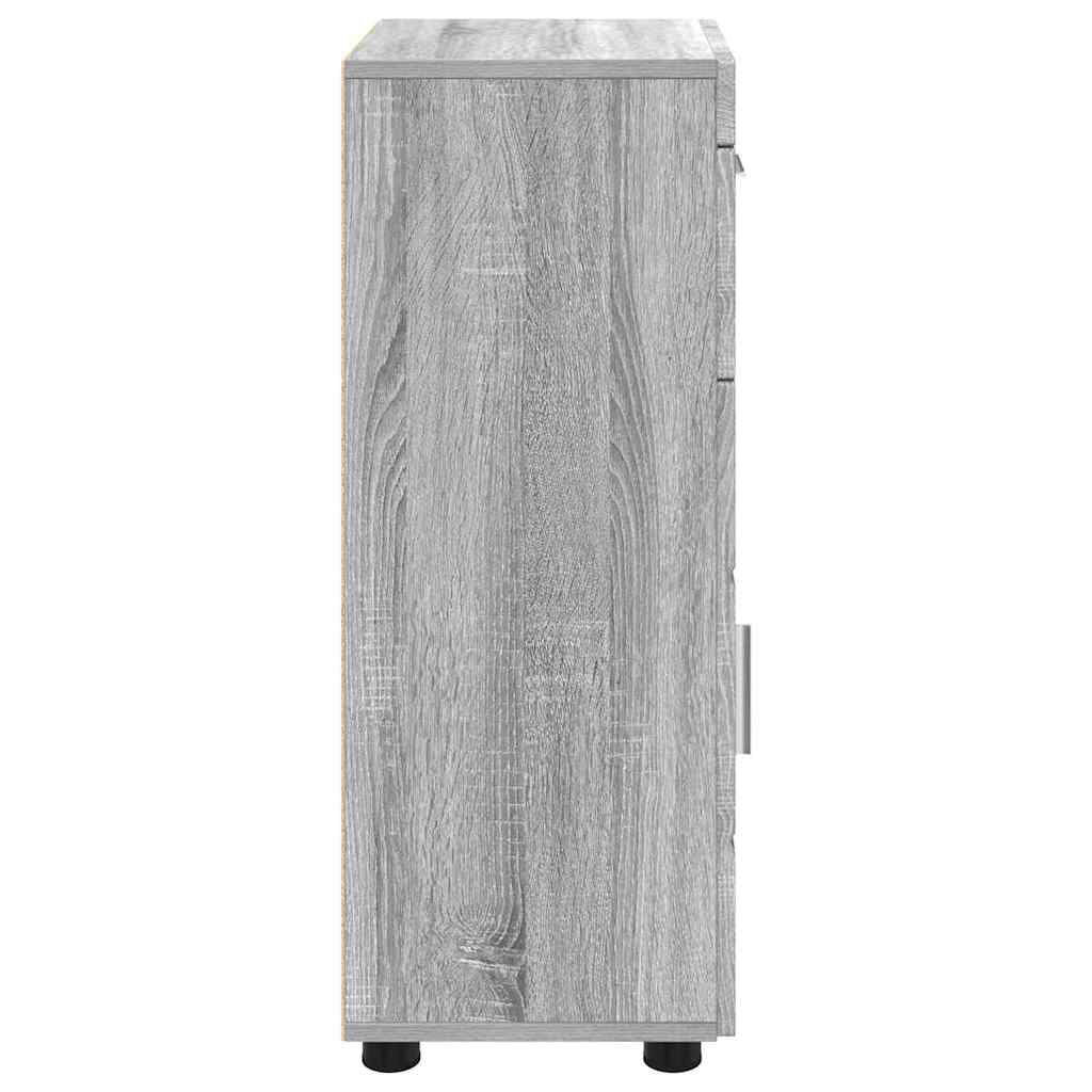 vidaXL Ντουλάπα τοίχου Γκρι sonoma 55 x 29 x 100 εκ Επεξεργασμένο ξύλο