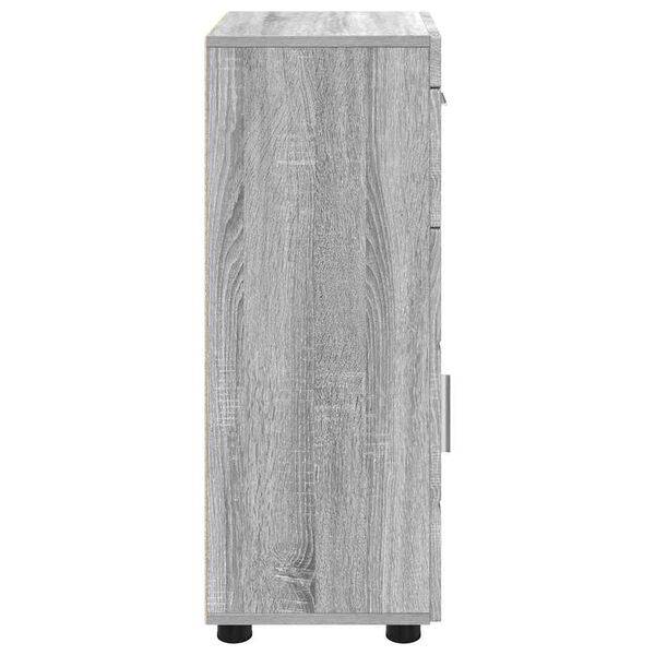 vidaXL Ντουλάπα τοίχου Γκρι sonoma 55 x 29 x 100 εκ Επεξεργασμένο ξύλο