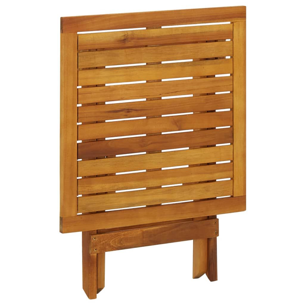 vidaXL Τραπέζι Bistro 46 x 46 x 47 εκ. από Μασίφ Ξύλο Ακακίας