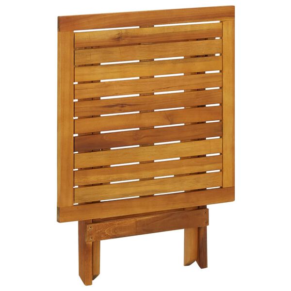 vidaXL Τραπέζι Bistro 46 x 46 x 47 εκ. από Μασίφ Ξύλο Ακακίας