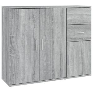 vidaXL Ντουλάπι Γκρι Sonoma 91x29,5x75 εκ. από Επεξεργασμένο Ξύλο