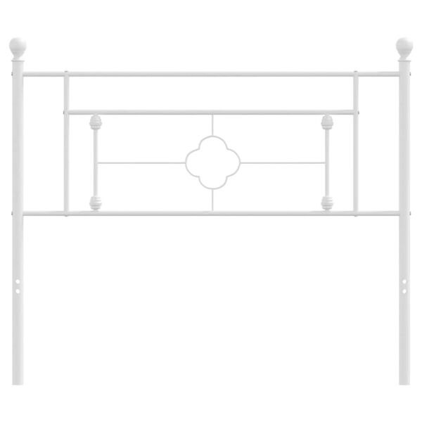 vidaXL Κεφαλάρι Λευκό 107 εκ. Μεταλλικό