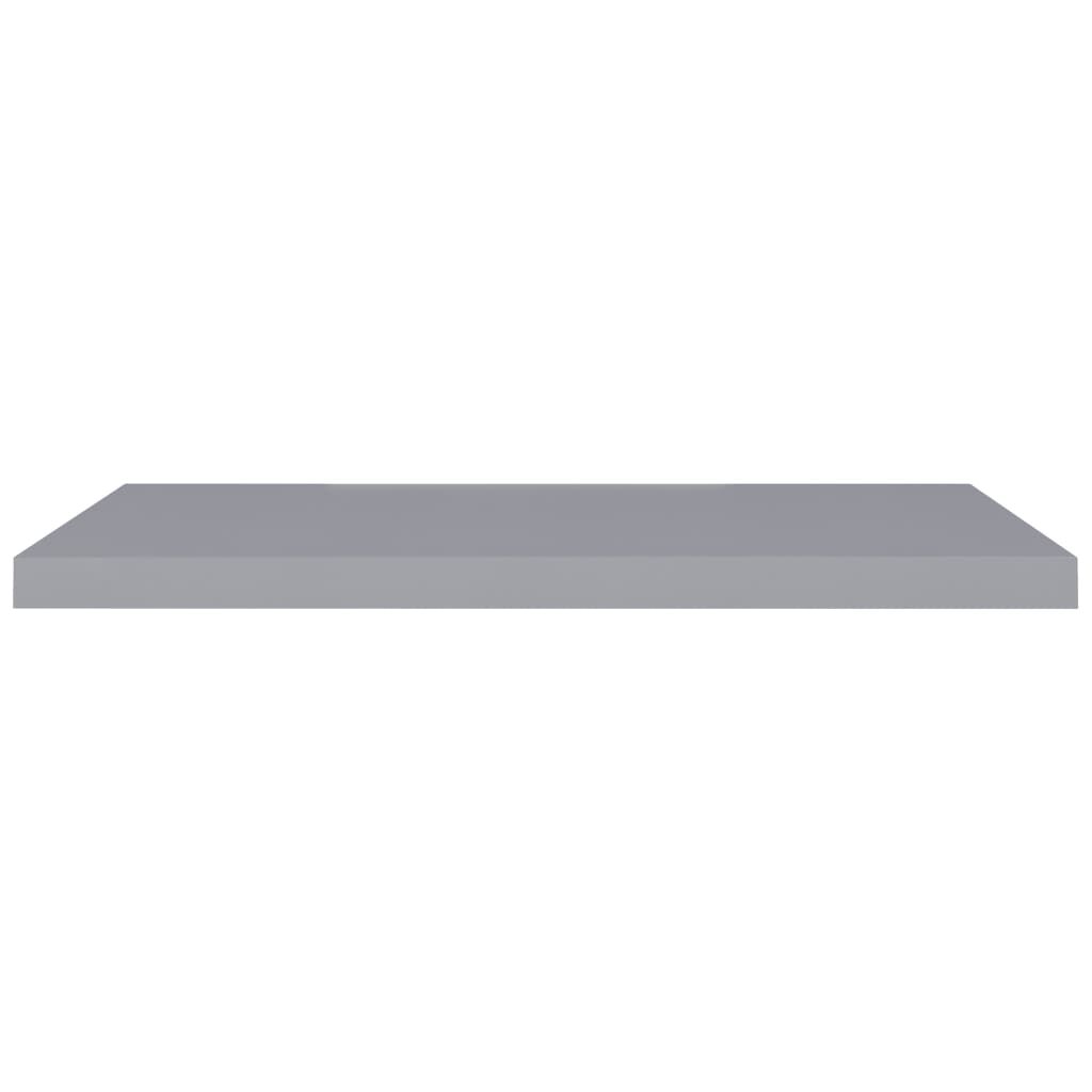 vidaXL Ράφια Τοίχου 2 τεμ. Γκρι 90x23,5x3,8 εκ. MDF
