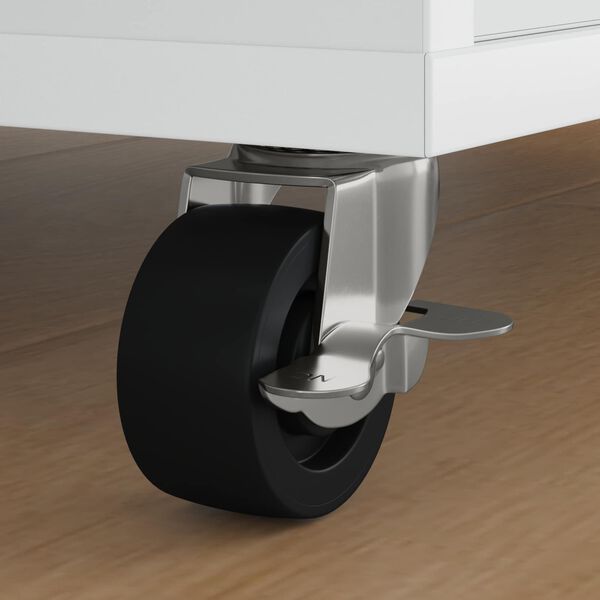 vidaXL &Tau;&rho;&omicron;&chi;ί&sigma;&kappa;&omicron;&sigmaf; 2 pcs &Mu;&alpha;ύ&rho;&omicron; &kappa;&alpha;&iota; &alpha;&sigma;&eta;&mu;ί 50,7 x 50,7 x 24,4 &chi;&iota;&lambda;