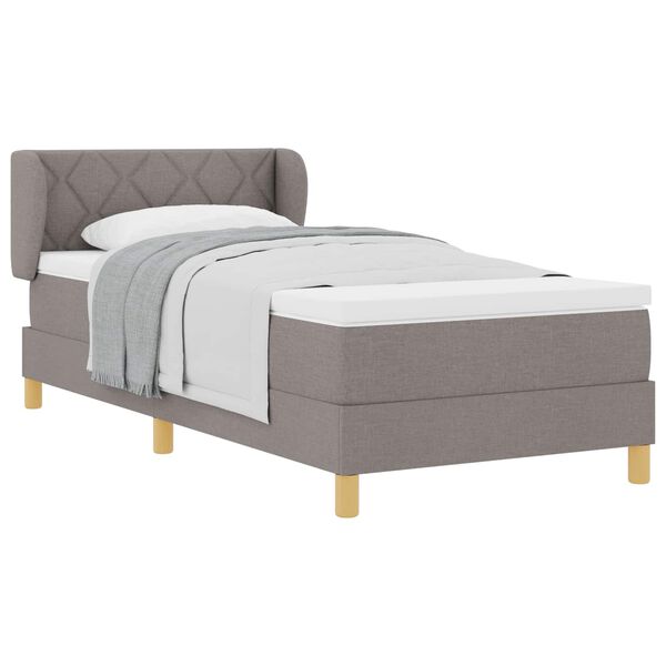 vidaXL &Kappa;&rho;&epsilon;&beta;ά&tau;&iota; &mu;&epsilon; &epsilon;&lambda;&alpha;&tau;ή&rho;&iota;&alpha; &mu;&epsilon; &sigma;&tau;&rho;ώ&mu;&alpha; Taupe 90 x 200 cm ύ&phi;&alpha;&sigma;&mu;&alpha;