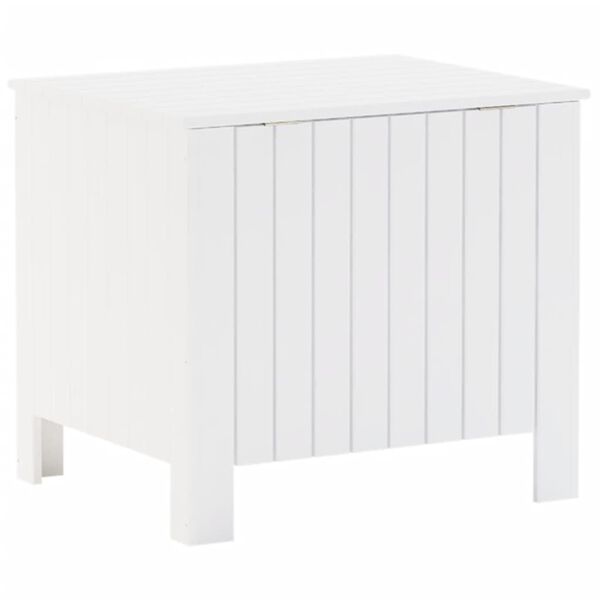 vidaXL Κουτί Αποθήκευσης με Καπάκι RANA Λευκό 60x49x54εκ. Μασίφ Πεύκο